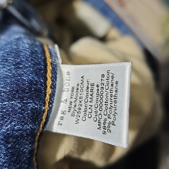 Rag & Bone Boyfriend Jeans Size 25 - Picture 4 of 5